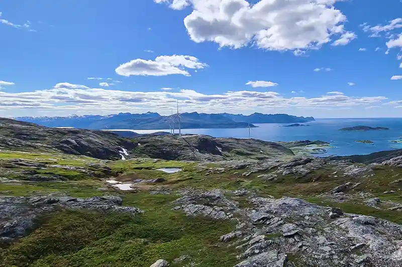 Tuulimyllyjen tartuntareikien poraus Norjassa