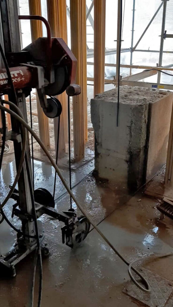 Tukijalan-Vaijerisahaus-Timanttiporaus-Teho-582x1030 - Timanttiporaus Teho Oy